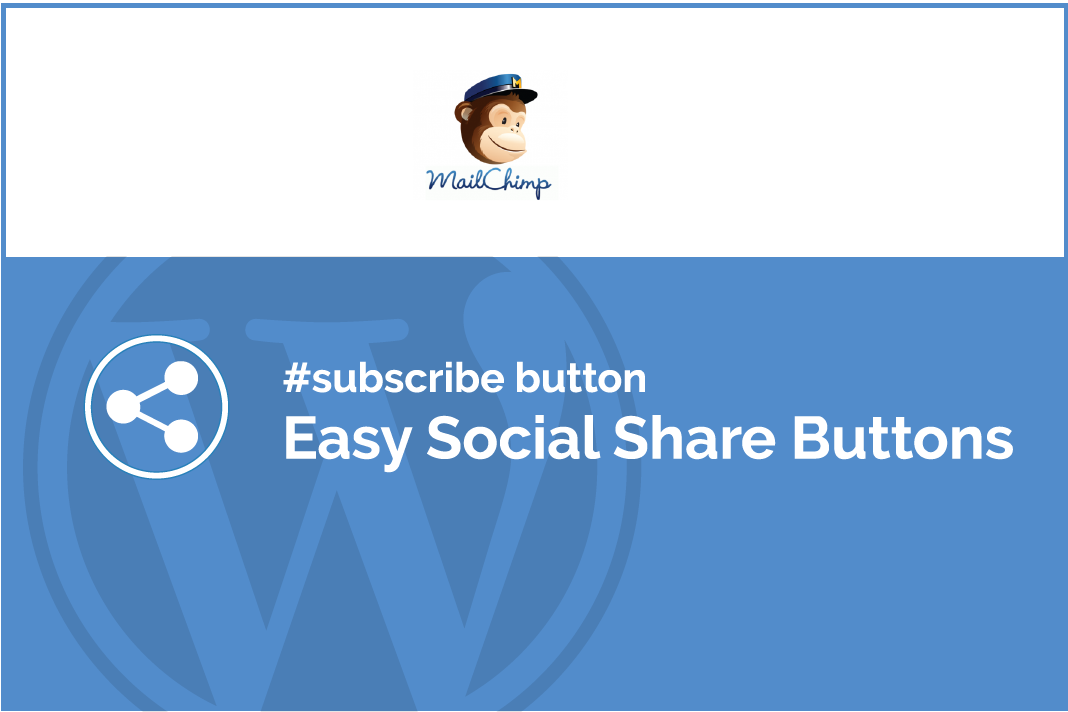 Subscribe button can be integrated with MailChimp list