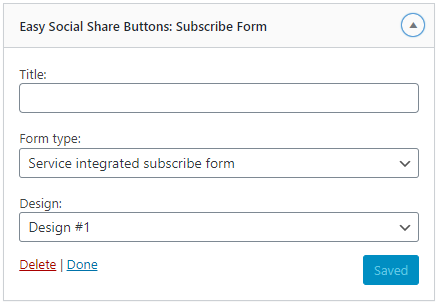 Manual Subscribe Form adding in the content (Shortcode, Widget, Elementor, Block Editor) 7 - Documentation for Easy Social Share Buttons